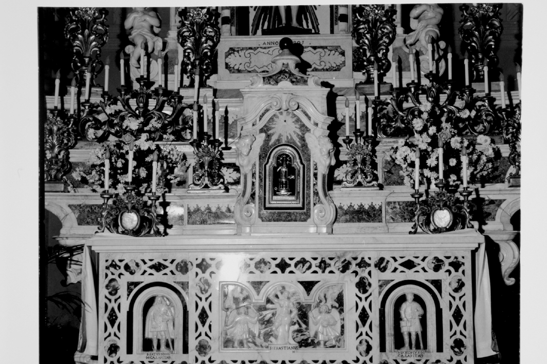San Sebastiano (paliotto) - bottega genovese (sec. XVIII)