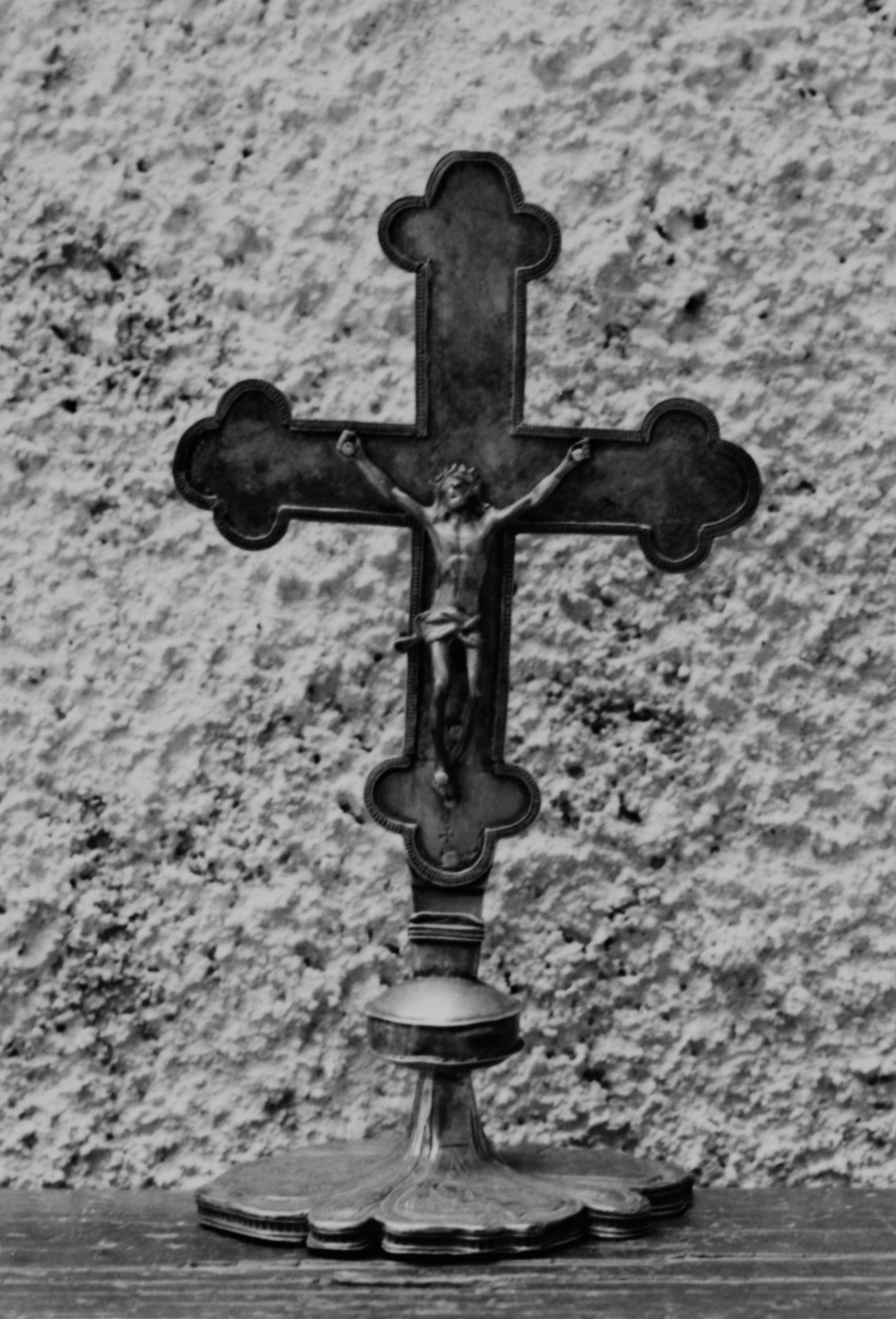 croce d'altare - bottega sarda (fine/inizio secc. XVI/ XVII)