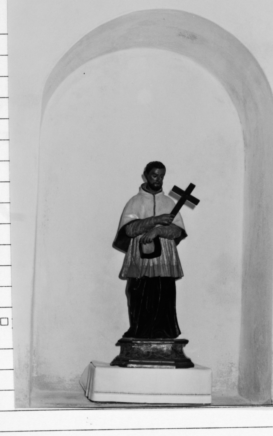 Sant'Alfonso de Liguori in preghiera illuminato dallo Spirito Santo (statua) - bottega sarda (ultimo quarto sec. XVIII)