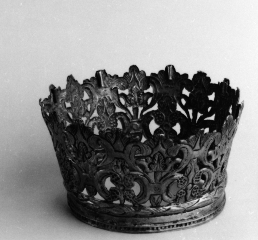 corona da statua - bottega sarda (prima metà sec. XVIII)