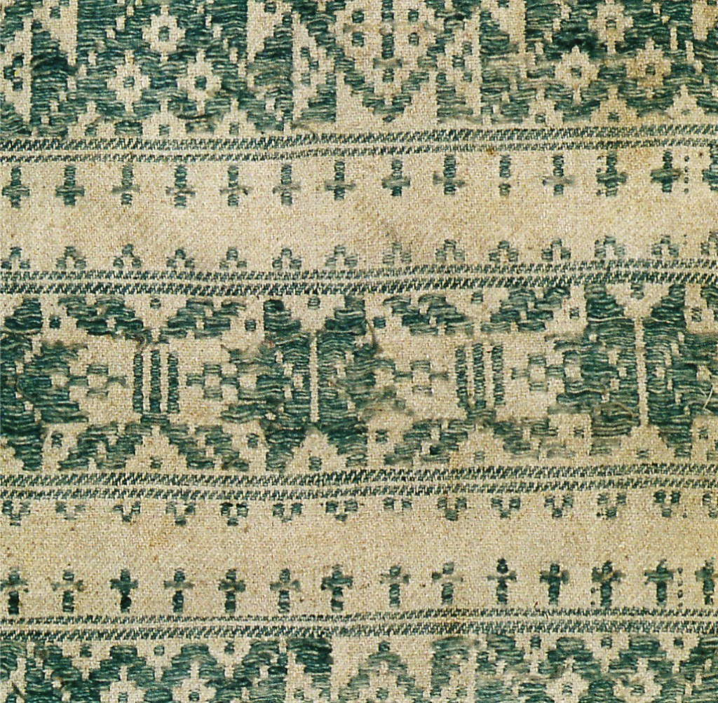 fascia, tessuto decorativo - manifattura Campidanese (sec. XIX)