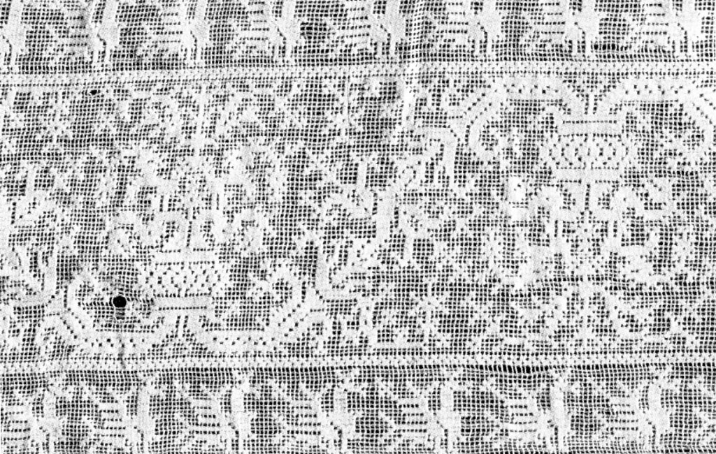 ornamento da letto, tessuto di arredo domestico - manifattura Oristanese (sec. XIX)