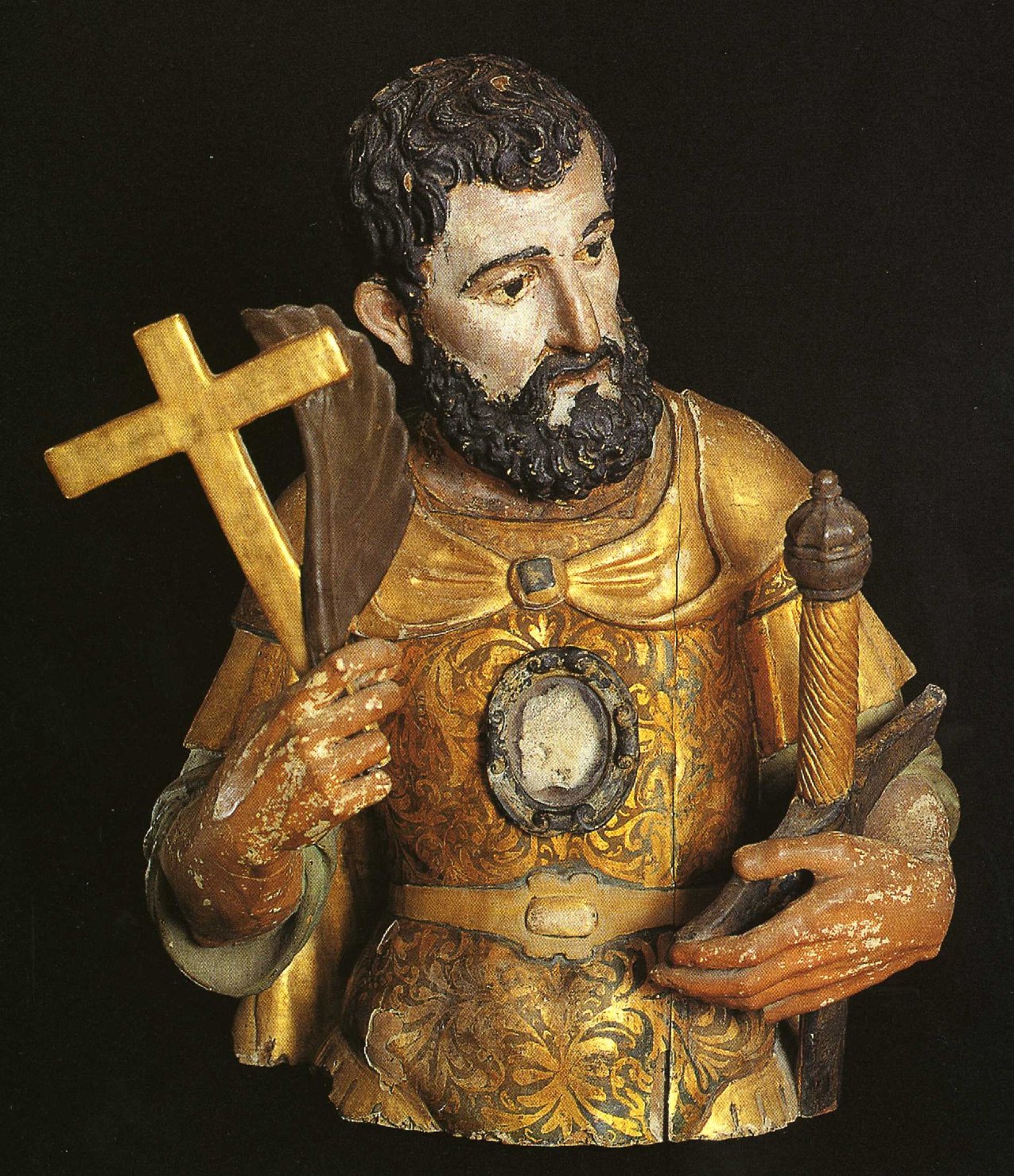 San Zenone soldato (reliquiario - a busto) - bottega napoletana (prima metà sec. XVII)
