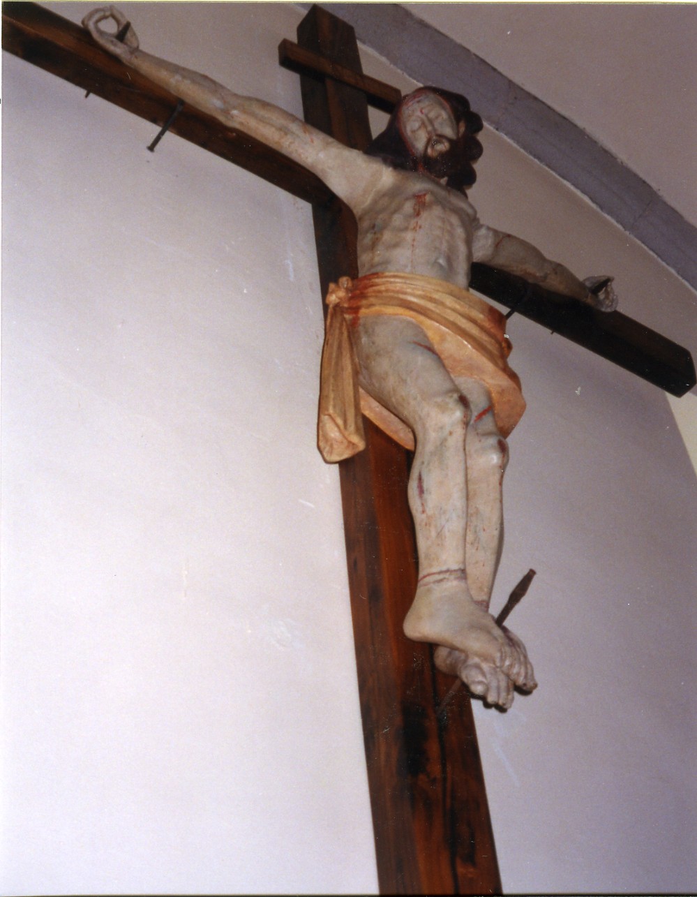 Cristo crocifisso (scultura) - ambito sardo iberico (sec. XVII)