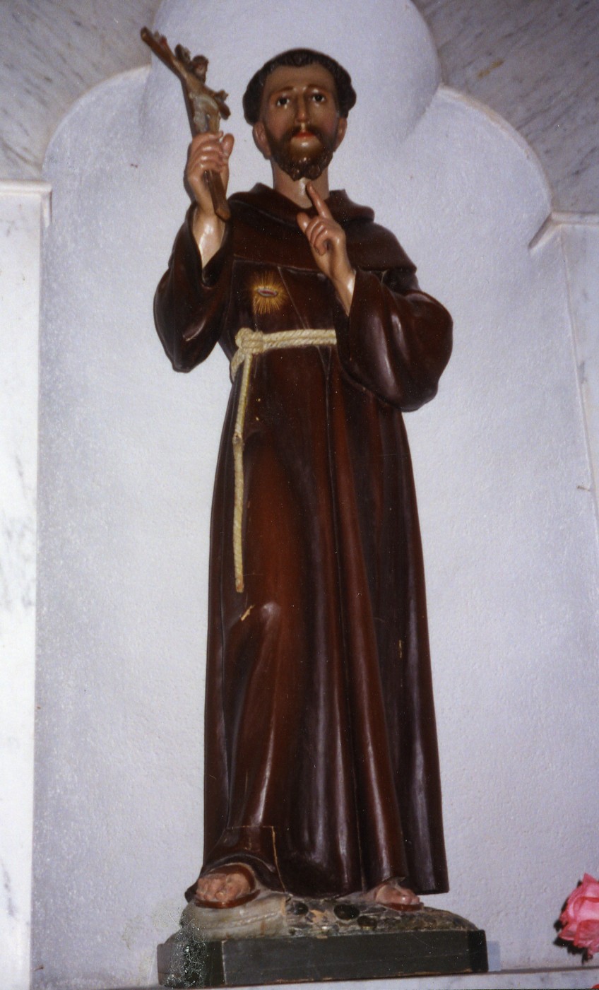 San Francesco d'Assisi (scultura) di Stuflesser Ferdinando (prima metà sec. XX)