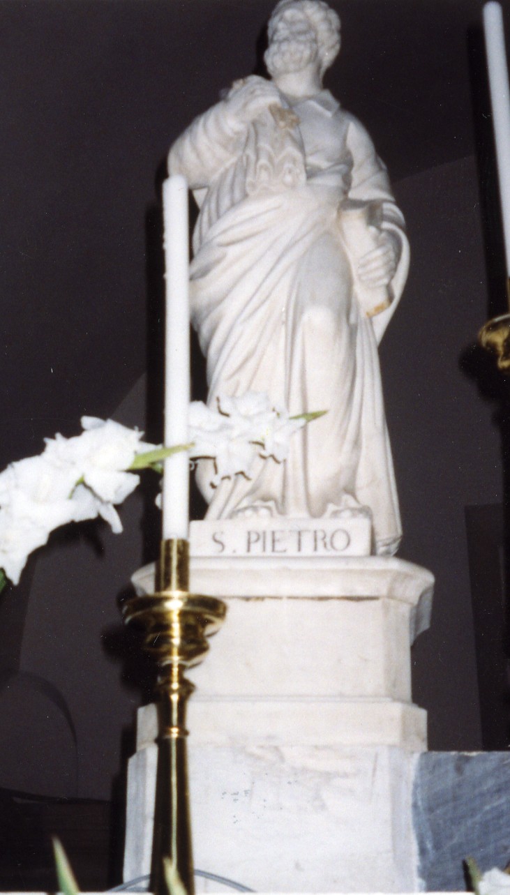 San Pietro Apostolo (statua) - ambito ligure (inizio sec. XIX)
