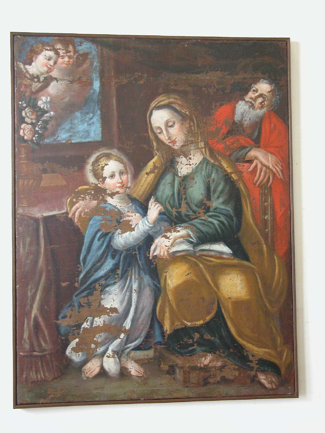 San Gioacchino Sant'Anna e Maria Vergine bambina (dipinto) - ambito sardo (inizio sec. XVIII)