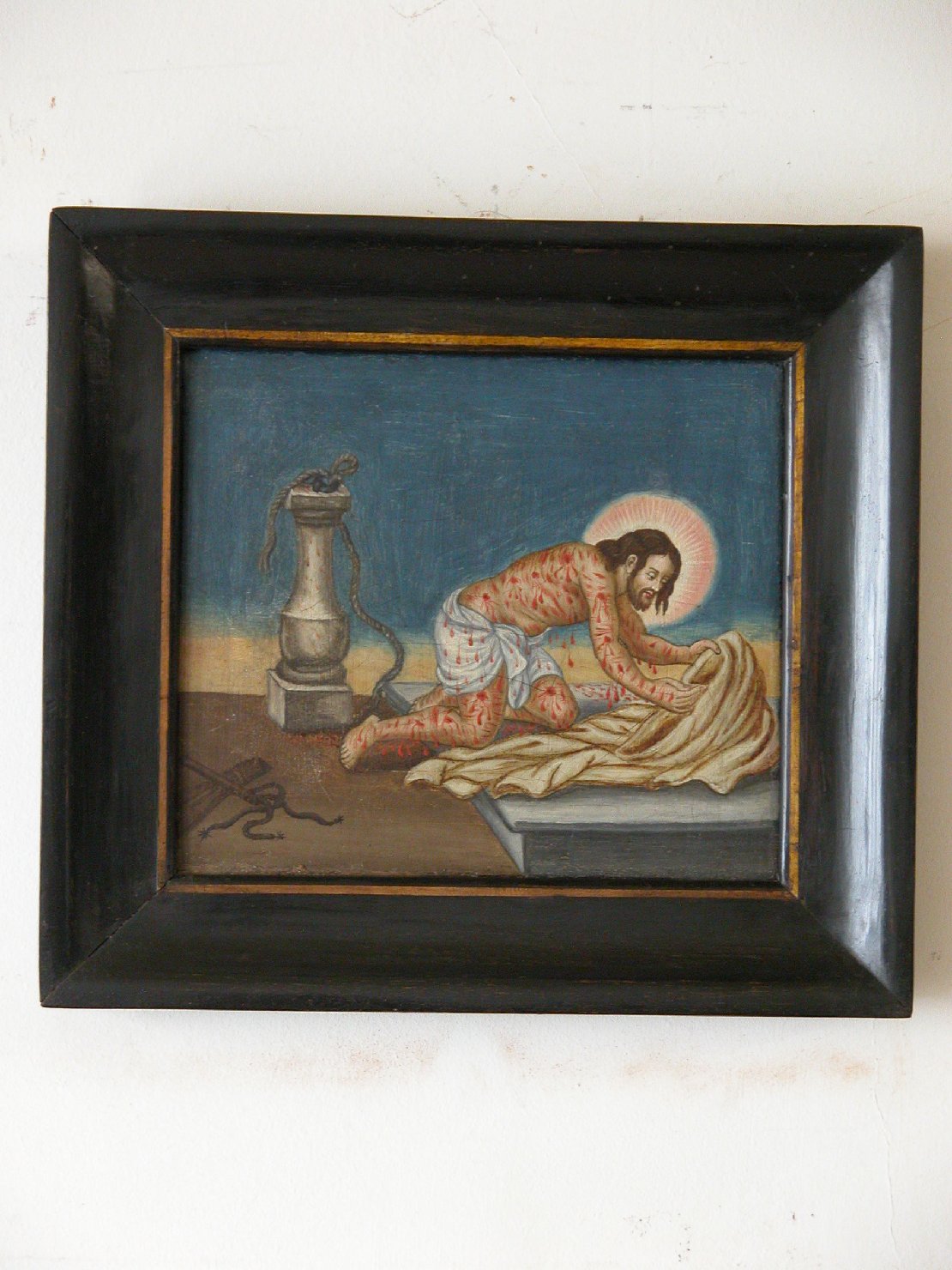 flagellazione di Cristo (dipinto) - ambito iberico (sec. XVII)