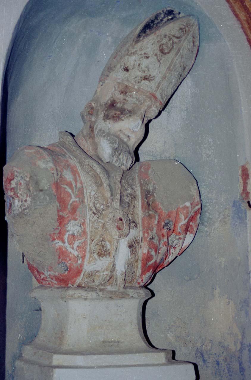 San Gregorio Magno (busto) di Corbellini Giovan Battista, Mutoni Ambrogio (inizio sec. XVIII)