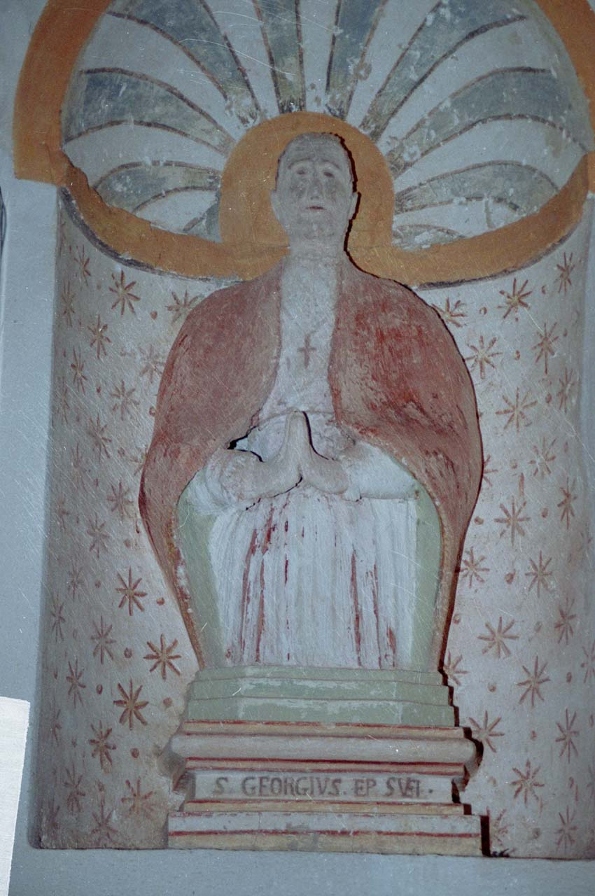 San Giorgio Vescovo (busto) di Corbellini Giovan Battista, Mutoni Ambrogio (inizio sec. XVIII)