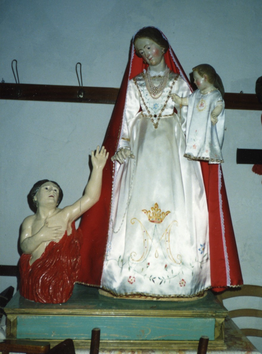 Madonna del Carmelo (gruppo scultoreo) - bottega sarda (sec. XVIII)