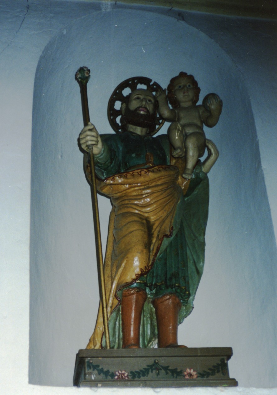 San Giuseppe e Gesù Bambino (scultura) - bottega sarda (sec. XVIII)