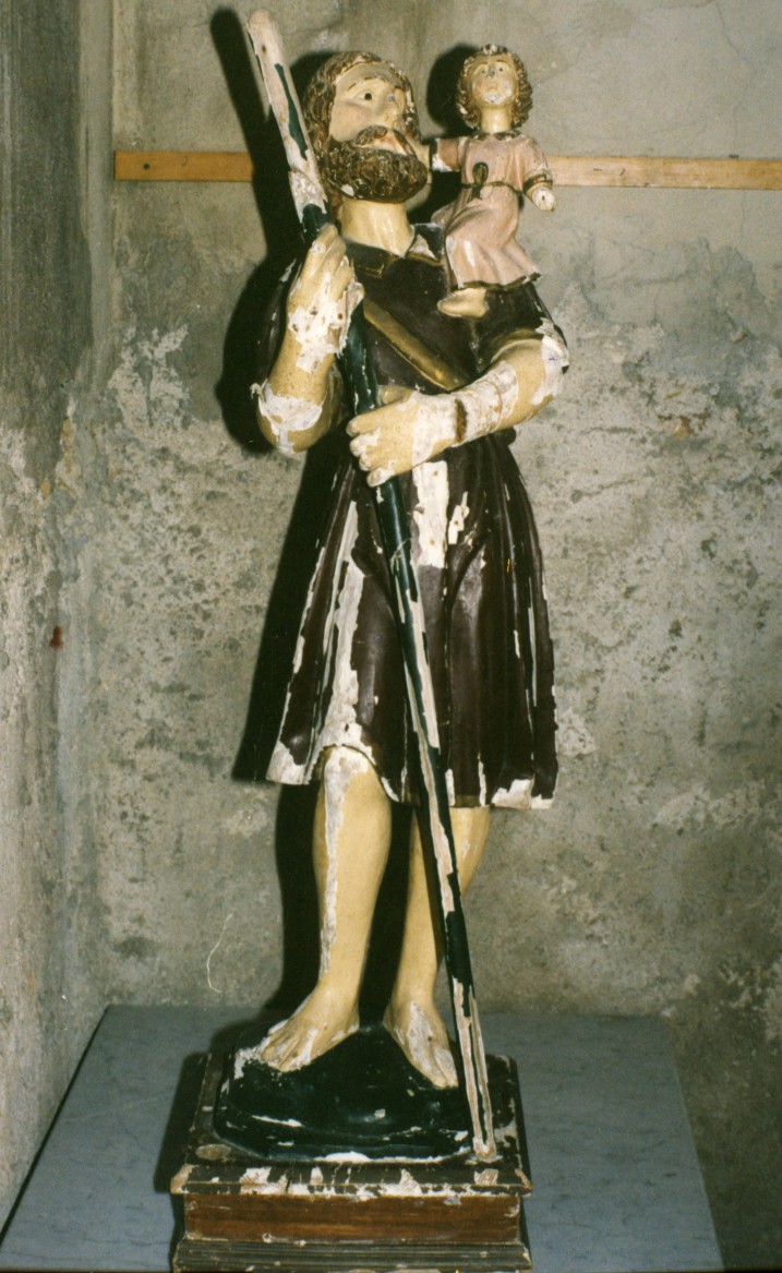 San Cristoforo (statua) - bottega sarda (sec. XVIII)