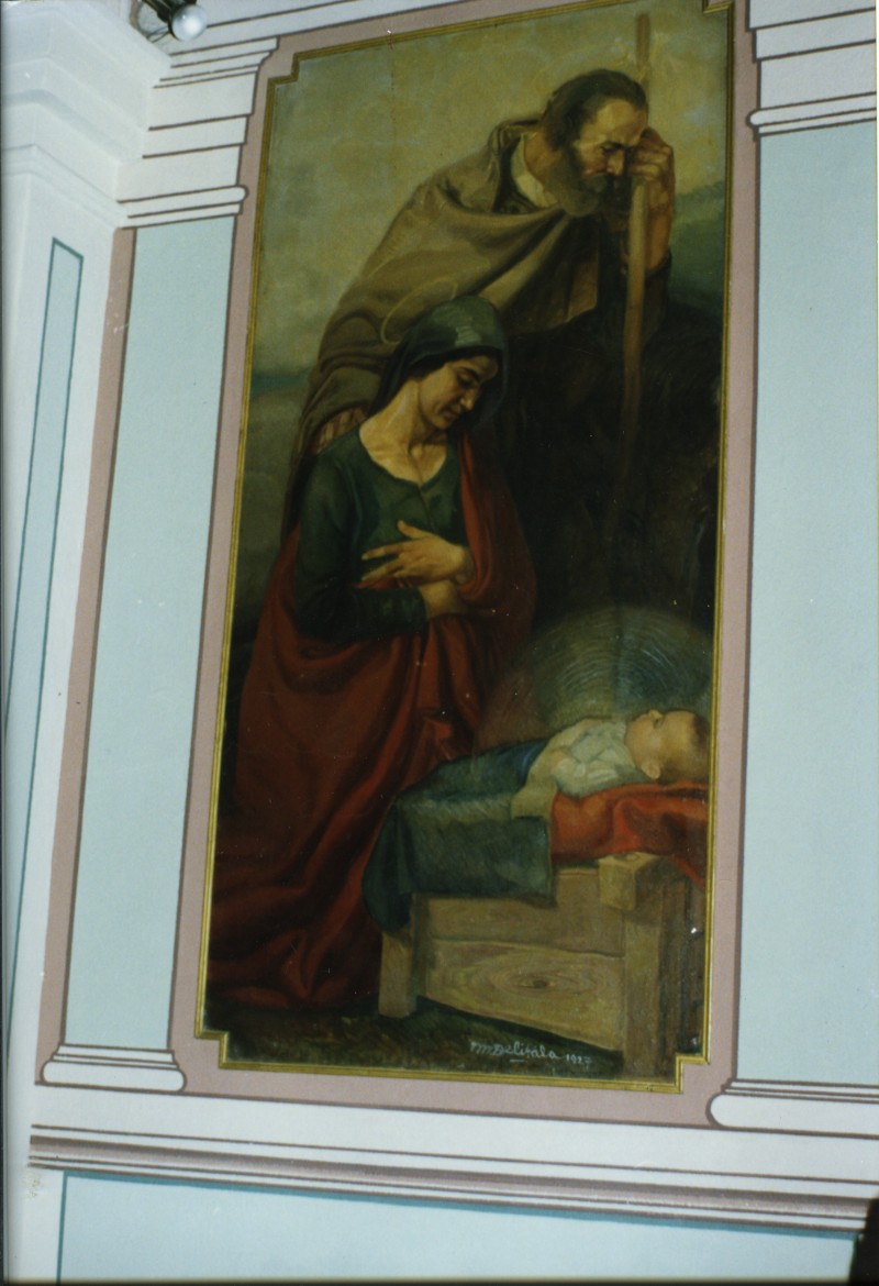natività di Gesù (dipinto) di Delitala Mario (sec. XX)