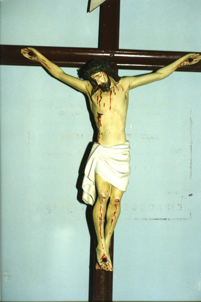 Cristo crocifisso (scultura) - bottega sarda (seconda metà sec. XIX)