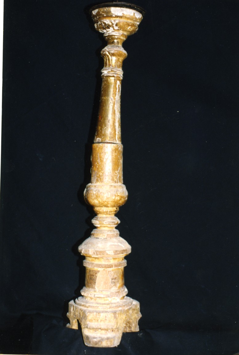 candeliere d'altare, serie - bottega sarda (sec. XIX)