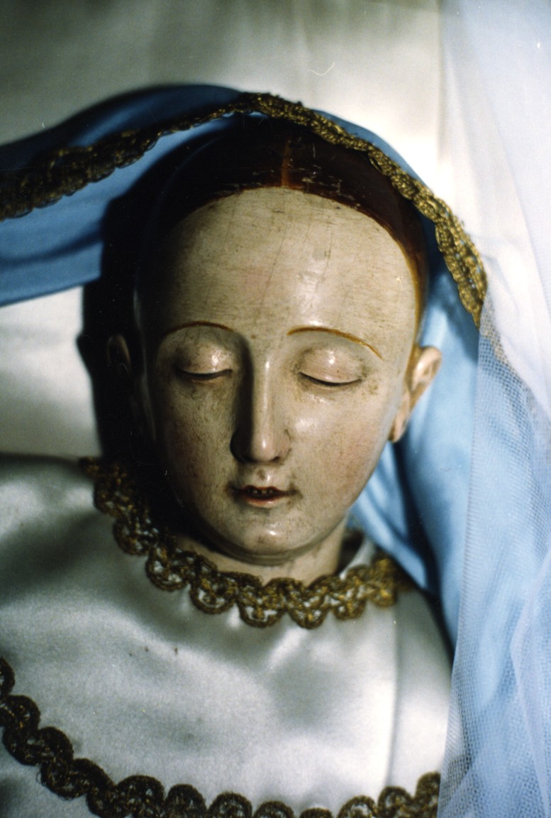 Dormitio Virginis (statua) - bottega sarda (secc. XVII/ XVIII)