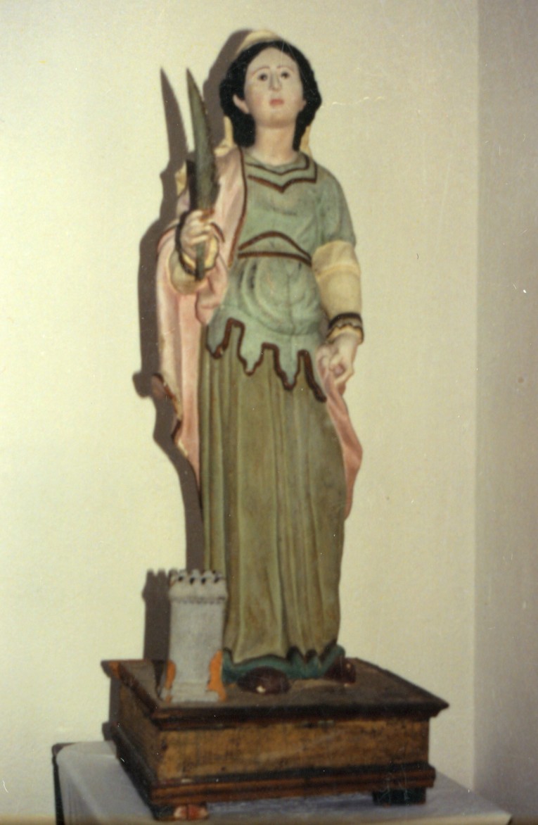 Santa Barbara (statua) - bottega sarda (fine sec. XVIII)