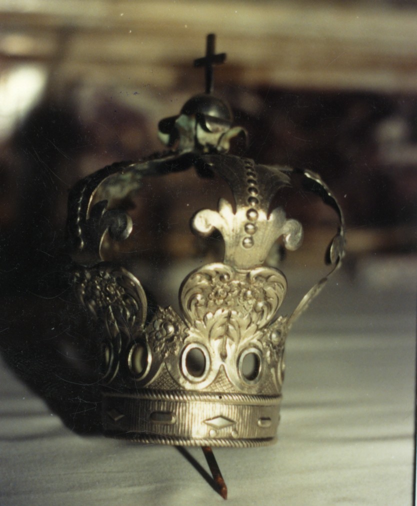 corona da statua - bottega sarda (fine/inizio secc. XVII/ XVIII)