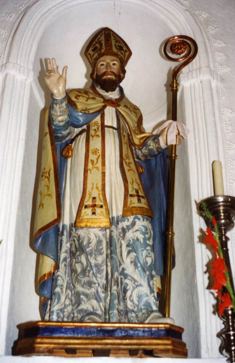 San Giorgio vescovo (statua) di Caputo Luigi (attribuito) (fine sec. XIX)