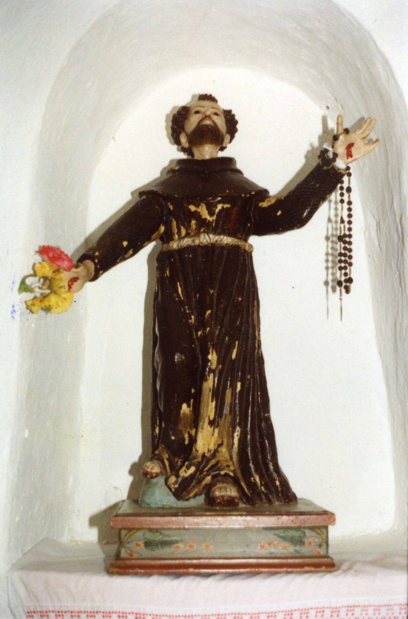 San Francesco d'Assisi (statua) - bottega sarda (fine/inizio secc. XVII/ XVIII)