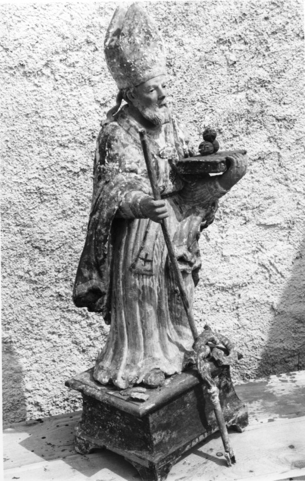 San Nicola di Bari (scultura) - bottega sarda (sec. XVII)