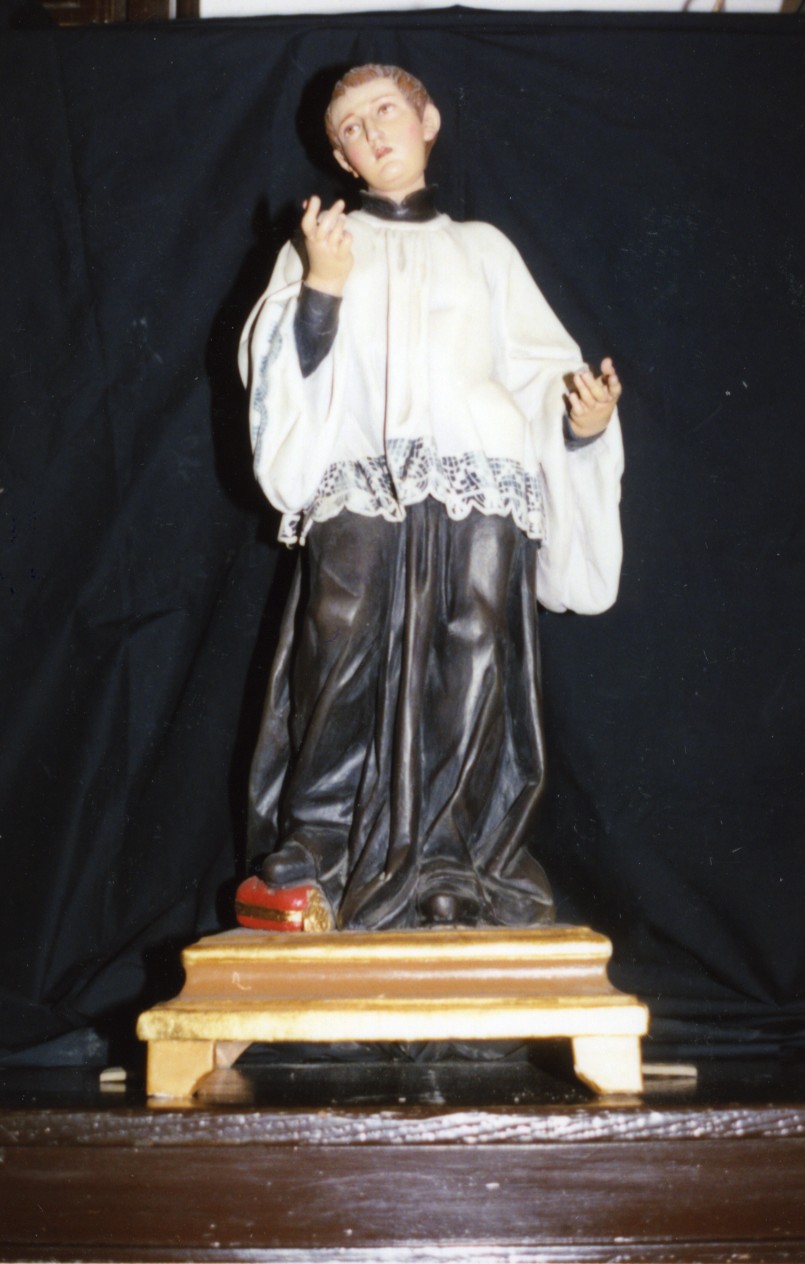 San Luigi Gonzaga (statua) - bottega napoletana (fine/inizio secc. XVII/ XVIII)