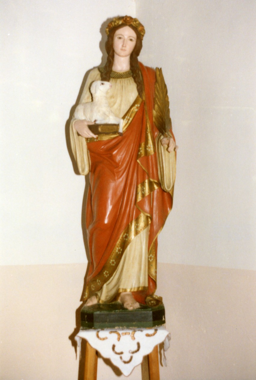 Sant'Agnese (statua) - bottega italiana (sec. XX)