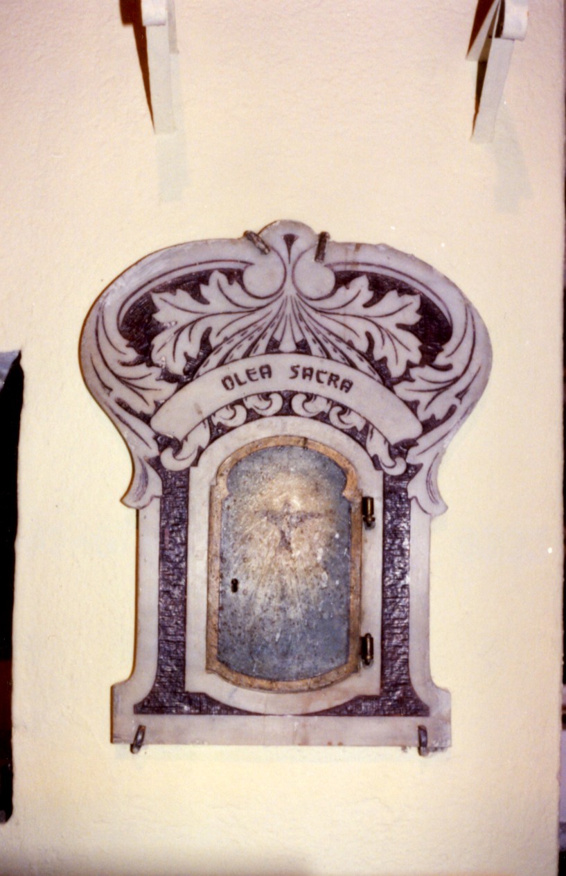 armadietto per oli santi, serie - bottega sarda (prima metà sec. XIX)