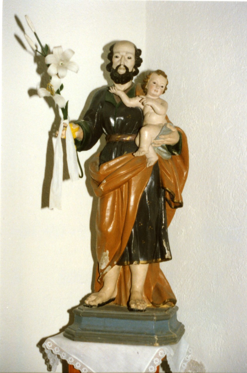 San Giuseppe e Gesù Bambino (statua) - bottega sarda (prima metà sec. XIX)