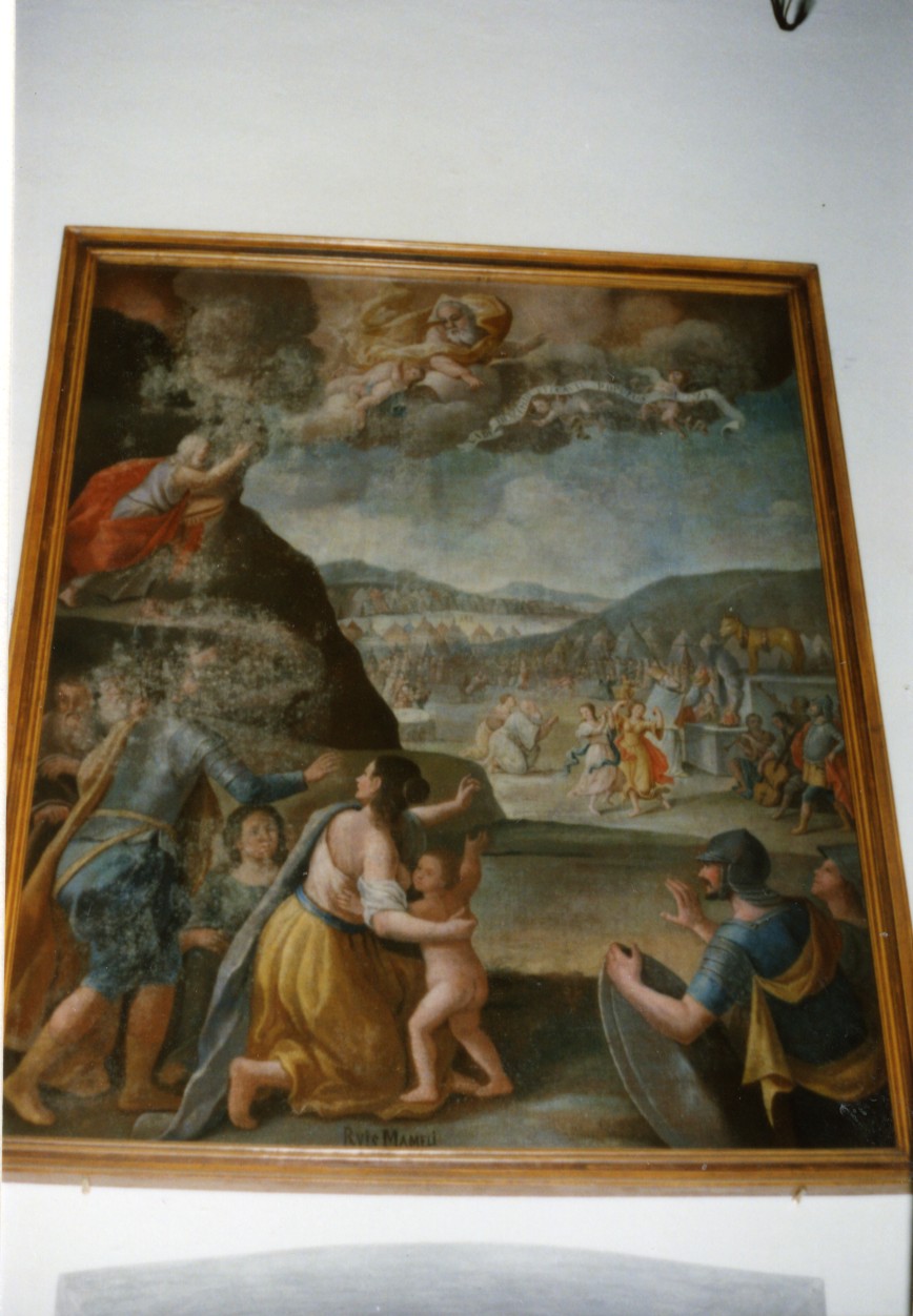 episodio dell'esodo (dipinto) di Massa Francesco (attribuito) (ultimo quarto sec. XVIII)