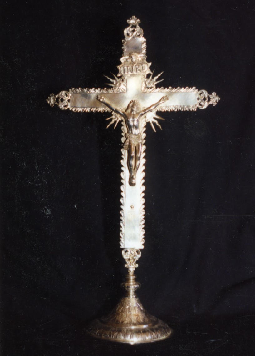 croce d'altare - bottega sarda (fine/inizio secc. XVIII/ XIX)
