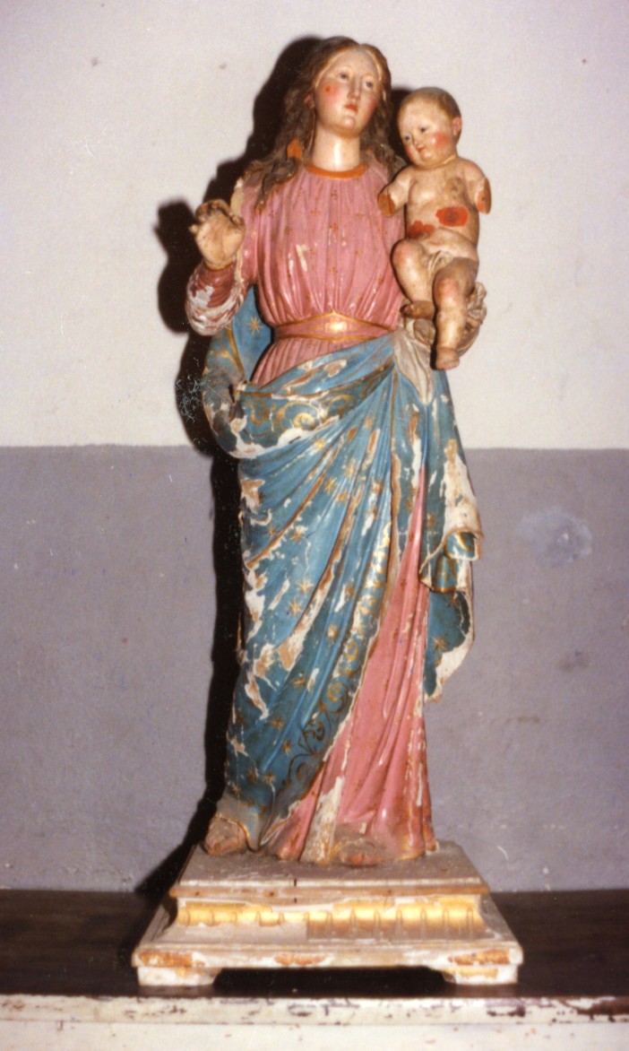 Madonna con Bambino (statua) di Caputo Luigi (attribuito) (sec. XIX)