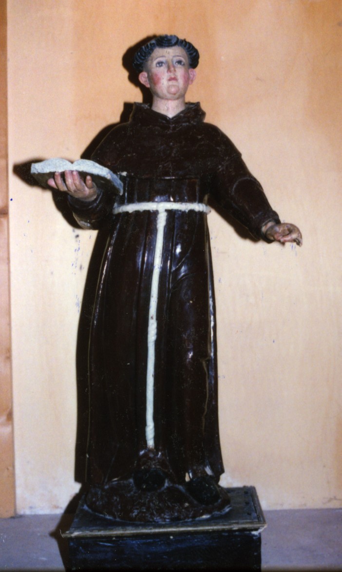 Sant'Antonio da Padova (statua) - bottega sarda (fine/inizio secc. XVII/ XVIII)