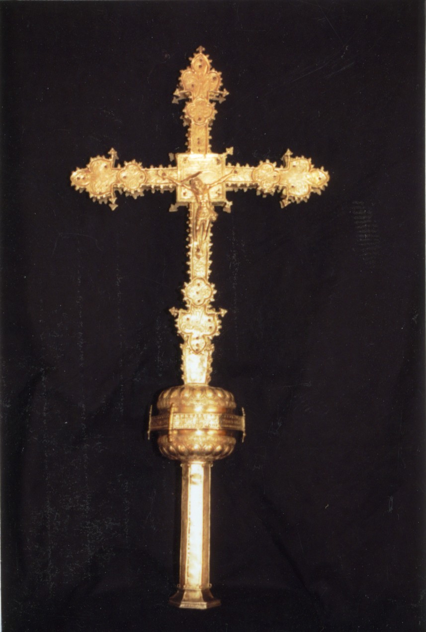 croce processionale - bottega sarda (fine/inizio secc. XVII/ XVIII)