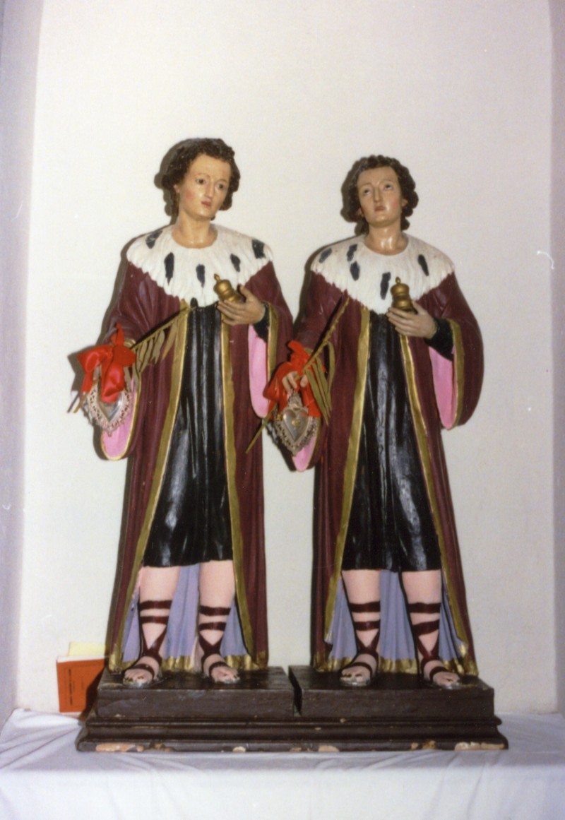 San Cosma e San Damiano (gruppo scultoreo) - bottega sarda (fine/inizio secc. XVIII/ XIX)