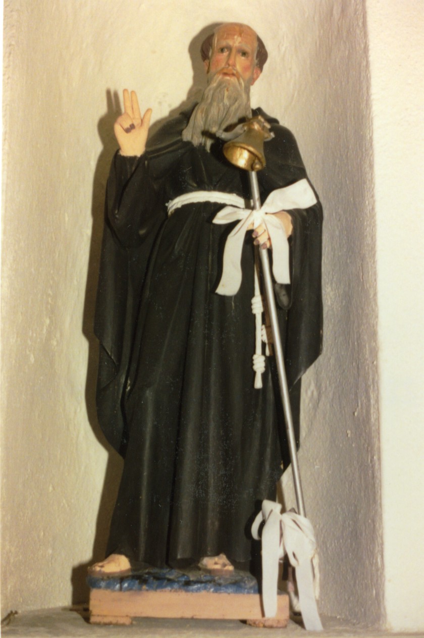 Sant'Antonio Abate (statua) - bottega sarda (fine/inizio secc. XVIII/ XIX)