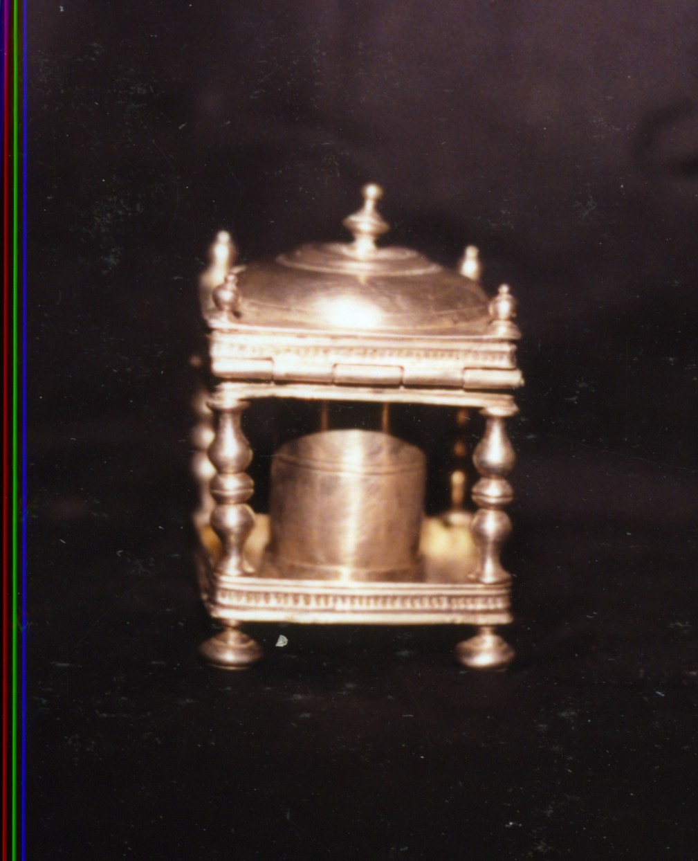 custodia - di vasetti per oli santi - bottega sarda (sec. XVIII)