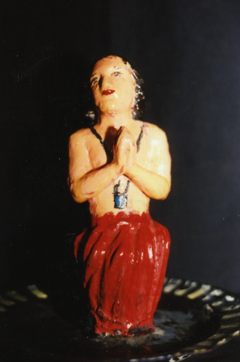 anima del Purgatorio (statuetta devozionale) - bottega sarda (fine/inizio secc. XVII/ XVIII)