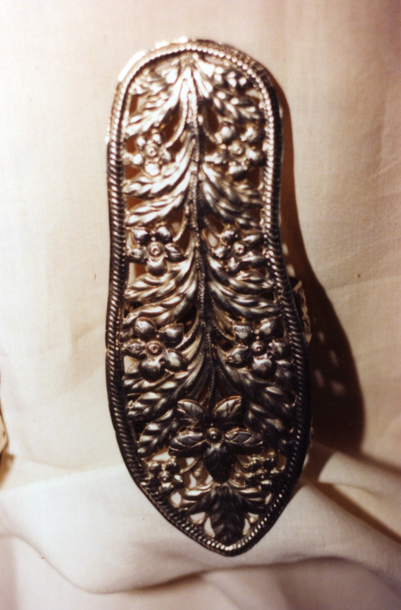 sandalo di statua, paio - bottega sarda (fine/inizio secc. XVIII/ XIX)