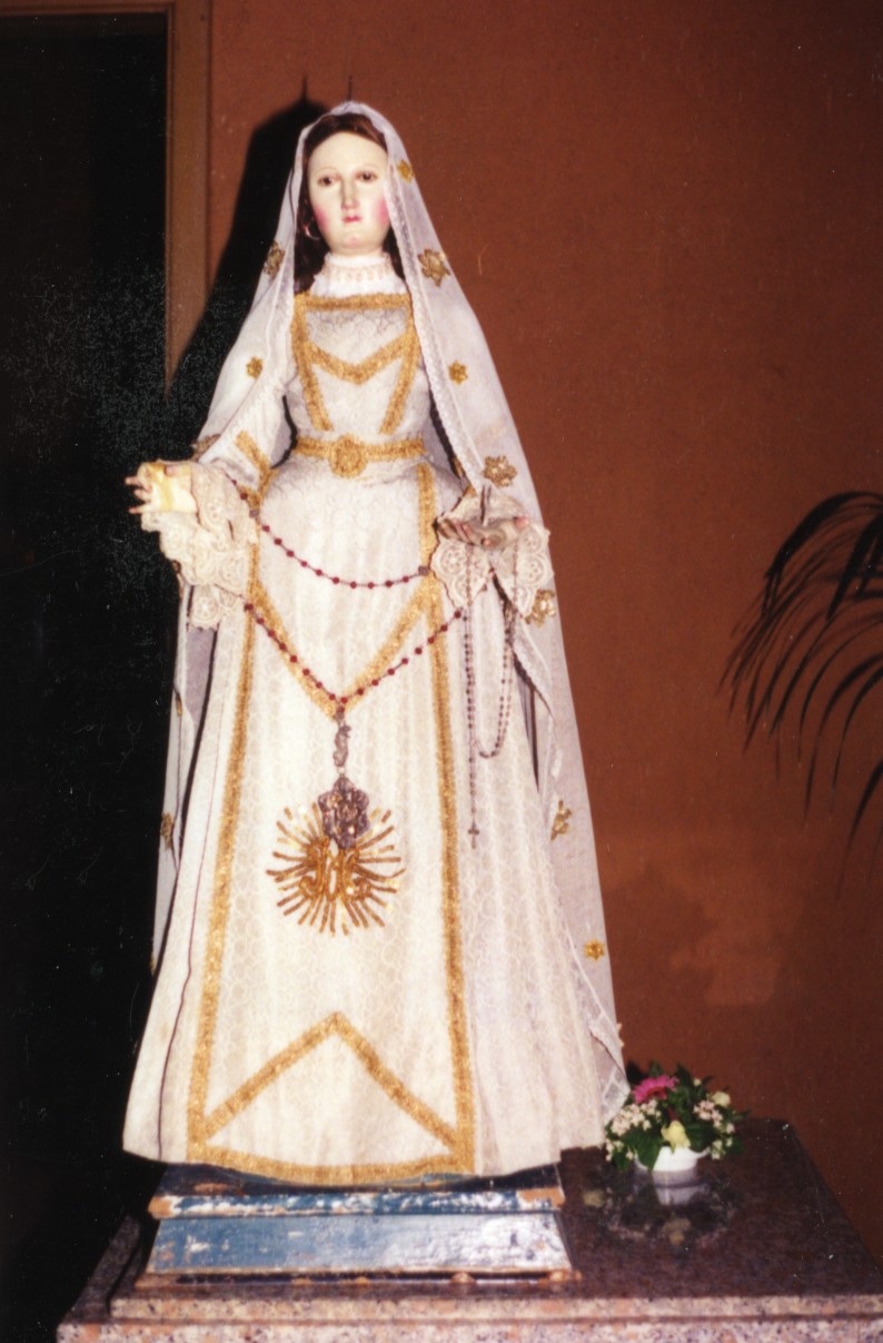 Madonna del Rosario (manichino) - bottega sarda (fine/inizio secc. XVII/ XVIII)