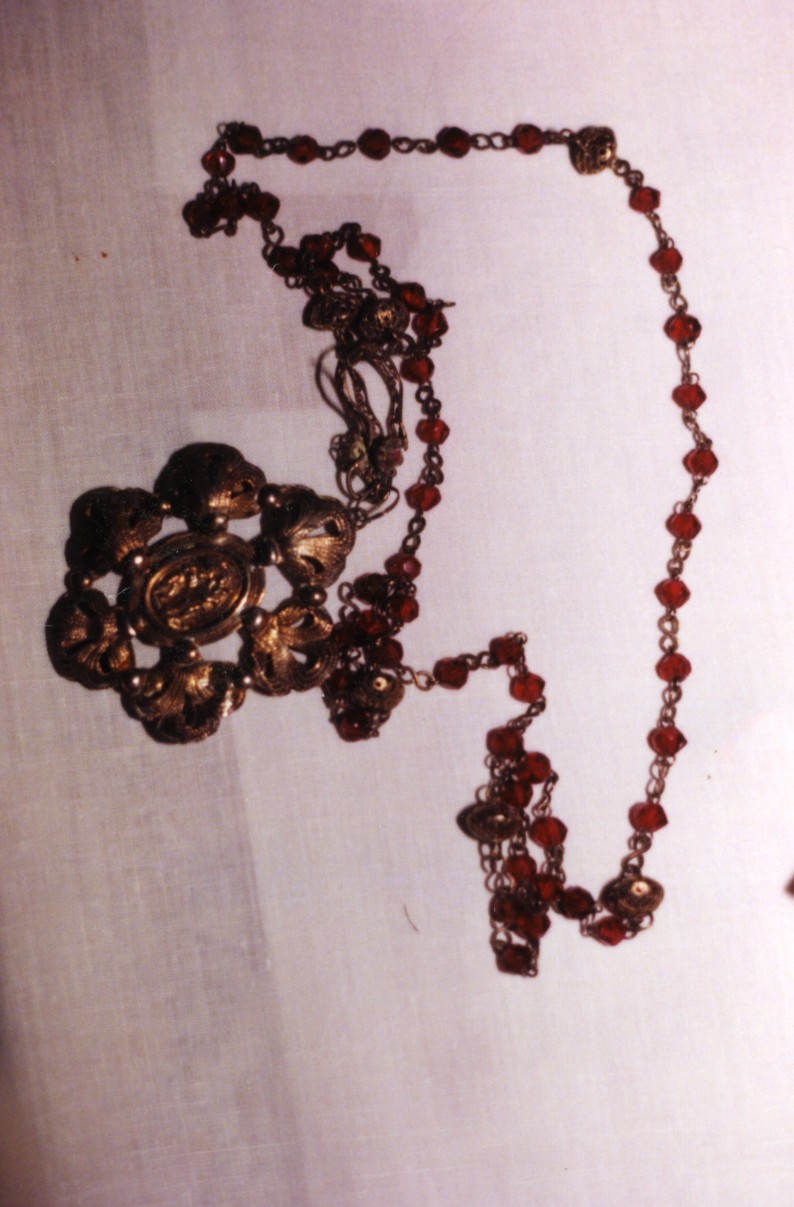 corona del rosario - bottega sarda (inizio sec. XIX)