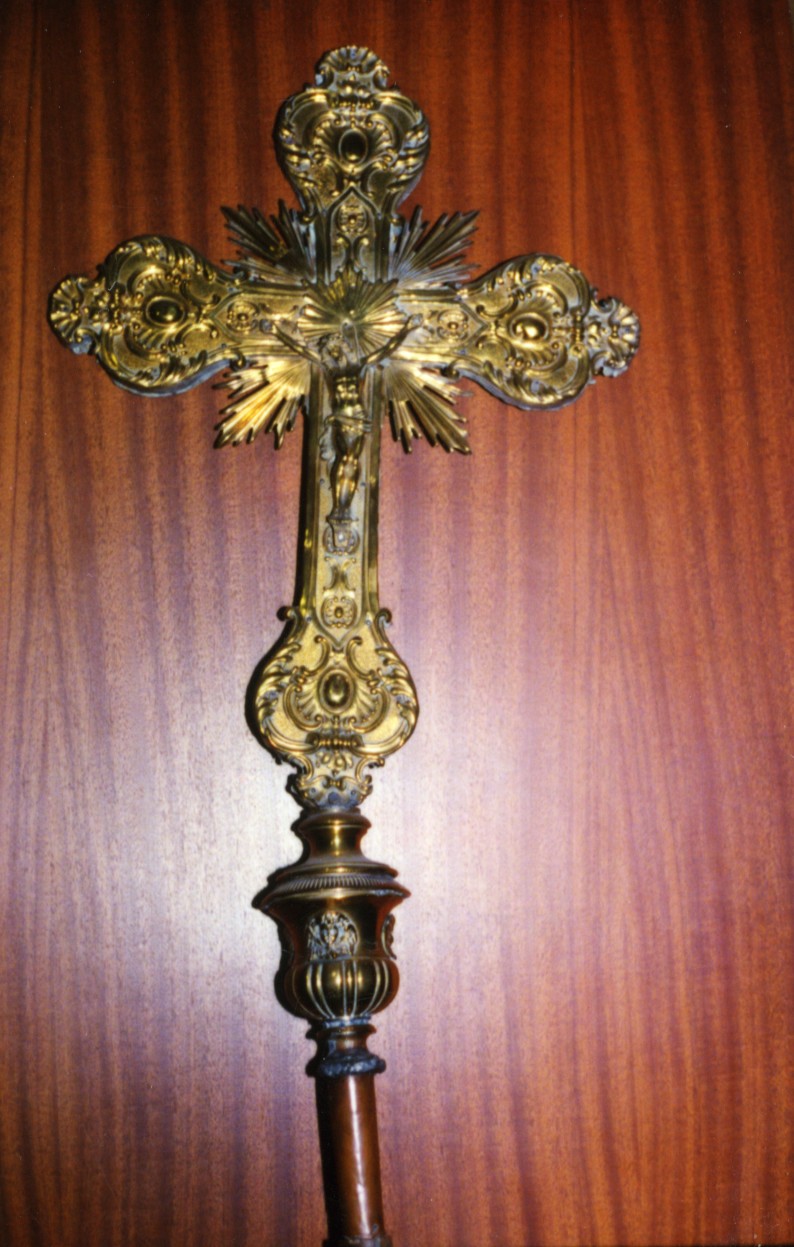 croce processionale - bottega italiana (fine/inizio secc. XIX/ XX)