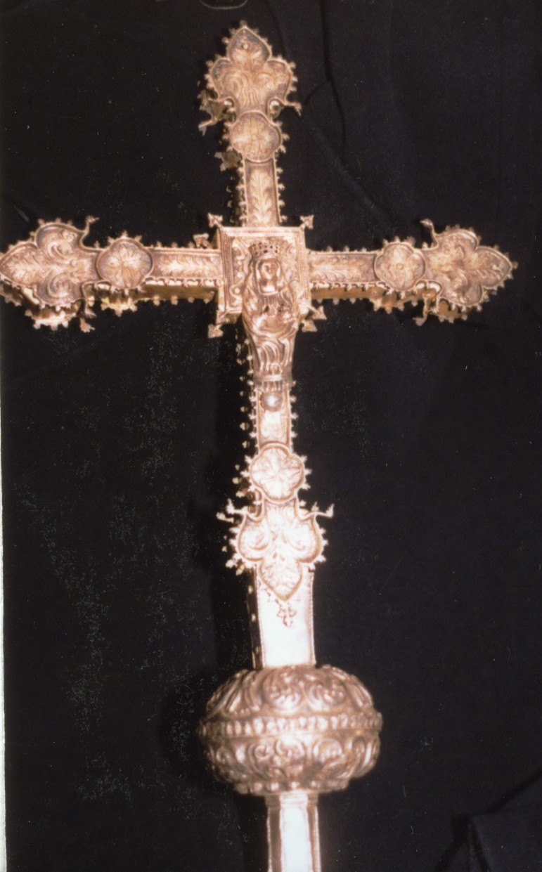 croce processionale - bottega sarda (fine/inizio secc. XVII/ XVIII)