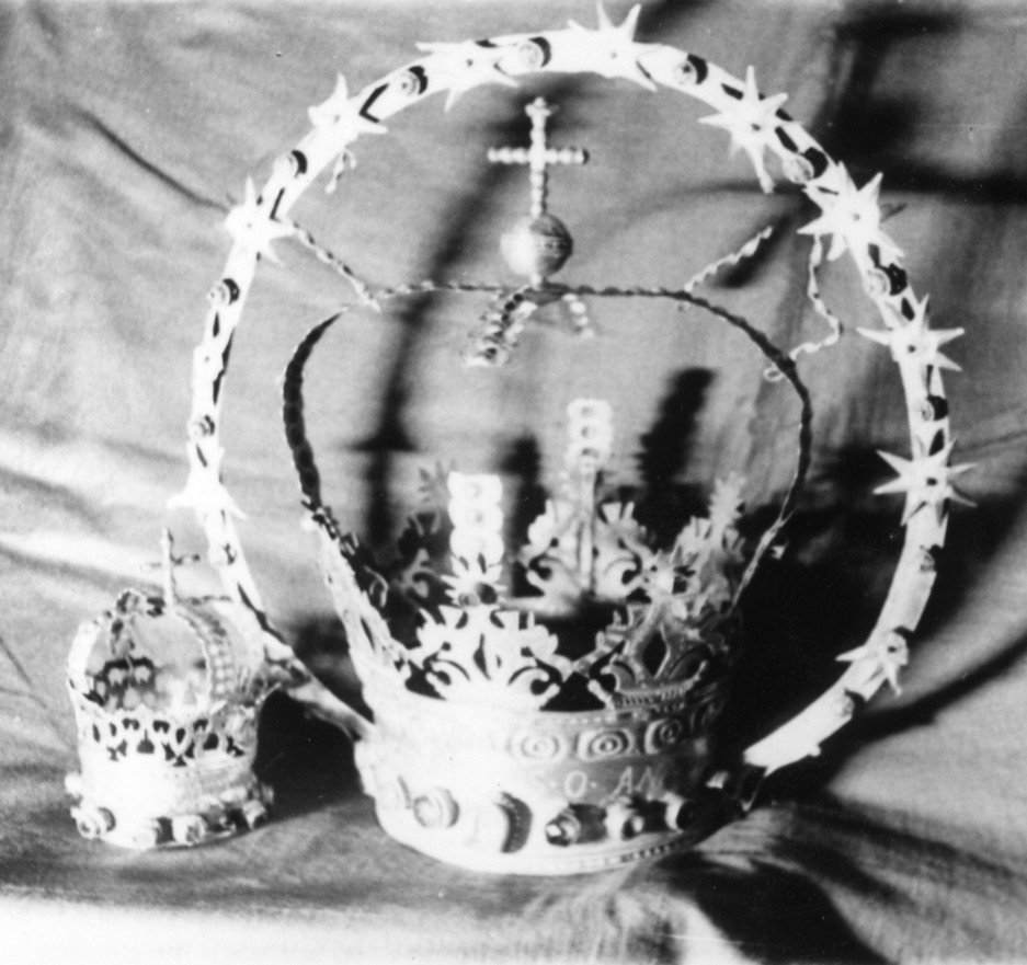 corona, coppia di Malica Antioco (attribuito) (sec. XVIII, sec. XVIII)