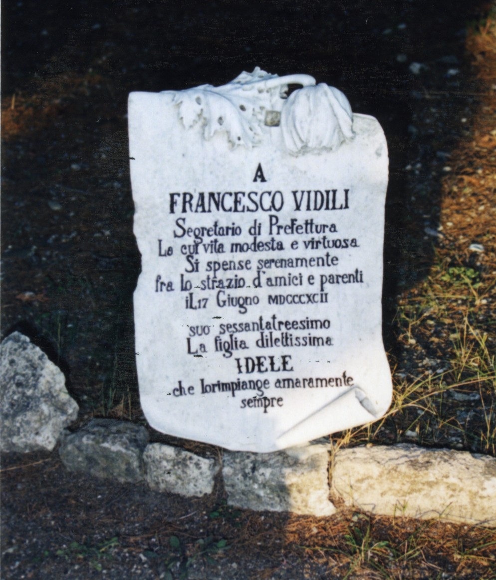 cartiglio, frammento di Sartorio Giuseppe (sec. XIX)