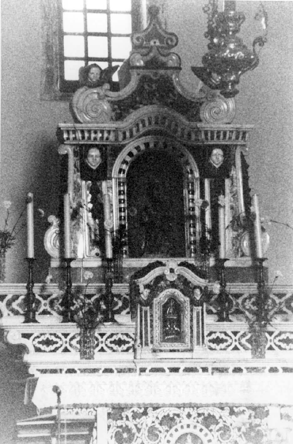 altare maggiore - bottega ligure, ambito sardo (terzo quarto sec. XVIII)