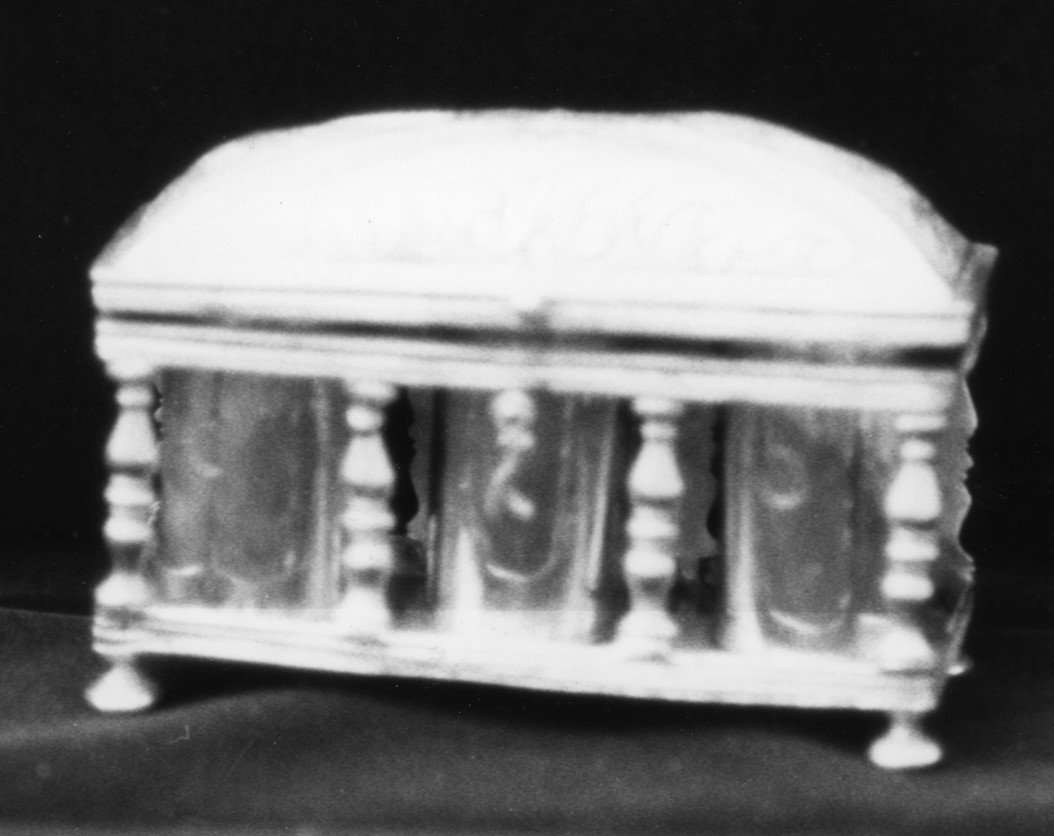 custodia - dei vasi per la riserva degli oli santi - bottega sarda (seconda metà sec. XVII)
