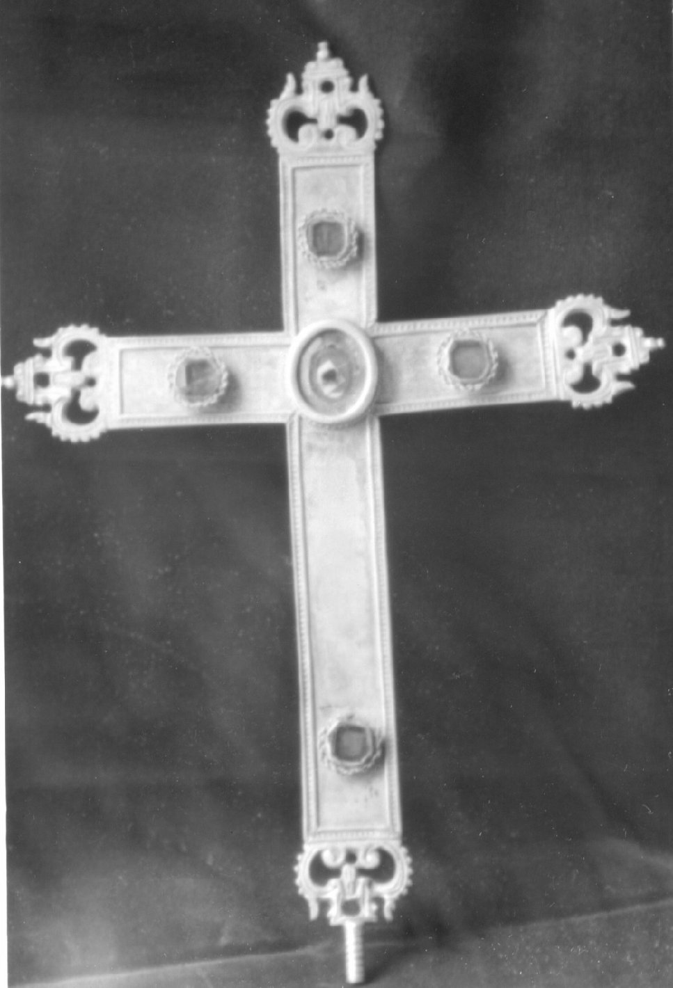 reliquiario - a croce - bottega sarda (sec. XVII)