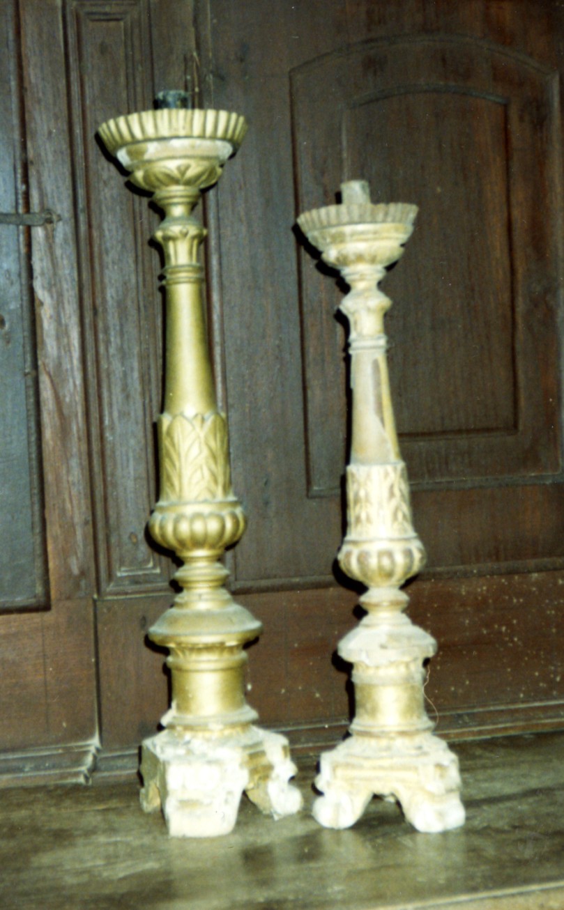 candelabro, serie - bottega sarda (sec. XVIII)